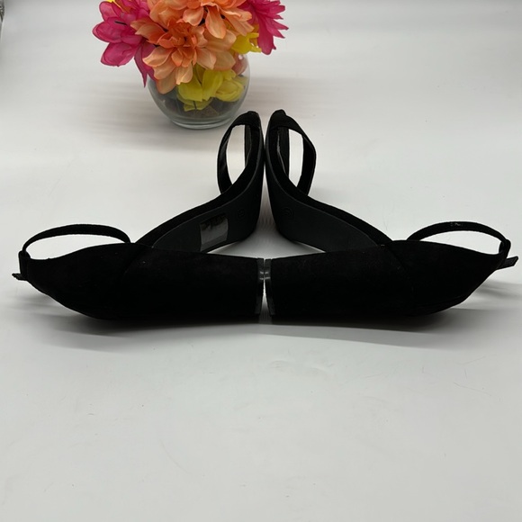 Lulu's Black Block Heel Suede Heels Special Occasion Prom Evening BHE6882A - Picture 5 of 8